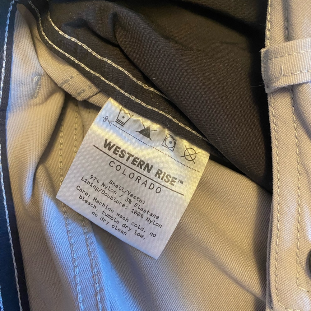 Like New Western Rise Hybrid Hike/Dress Pant in Gray size 32 Waist - Picture 4 of 6